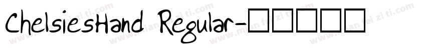 ChelsiesHand Regular字体转换
